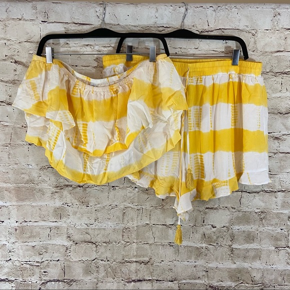 Forever 21 Other - Forever21 yellow tie dye two piece bikini 2X/3X